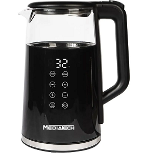 MEDIA TECH Kettle 1.7 L, Pyrex MT-KDP005