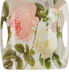 Al Sharif Melamine Rectangular Tray with Handles – 50 cm - 6221189016185
