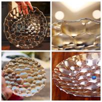 3-C Plate Set with Gold Lettering (A-050) 710900050
