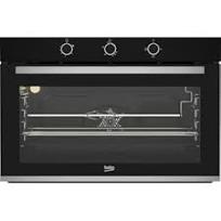 BEKO Oven, Built-in Gas 96 Liters 90 cm with 2 Cooling Fans and Full Safety , Black - BBWHT12106BS
