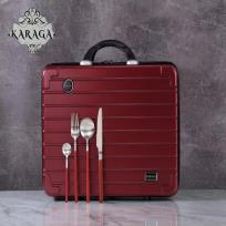 Cutlery bag 86 pieces in luxury diplomat case
