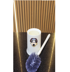 Dog imported toilet cleaning brush with round base

