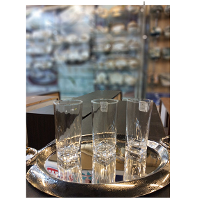 Living Home 6-piece transparent and practical glass cups set, high-quality transparent glass 

