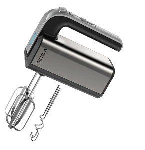 TESLA Egg Mixer 300W, 5 Speeds+Accessories Stainless TSL-HM100