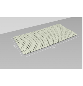 Bath Luxe grey checkered toilet mat, 45cm x 75cm