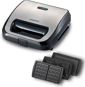 Kenwood Sandwich Maker 3-in-1 Black International Warranty SM002-IG