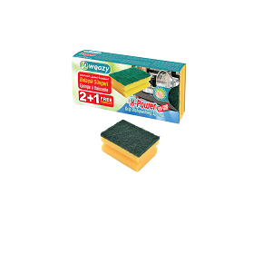 WEAZY 3Pcs Grip Scouring Sponge Xpower 106004
