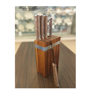 Oxford knife set 6 pcs with stand
