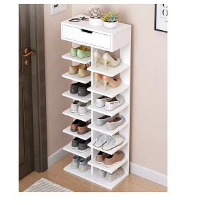 Modern Shoe Rack RETRO AGENCY 46 cm white RA-S27
