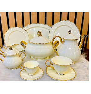 Weimar Tableware Set 62 pcs – Off-White Creamy
