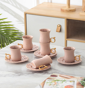 Coffee  Set   Porcelain  6Pess