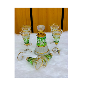 Sherbat Set Tokyo Hilton – Hand-Embellished, 7 Pieces
