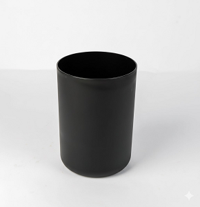 Black trash bin with modern design COVERLESS Z129-601-C
