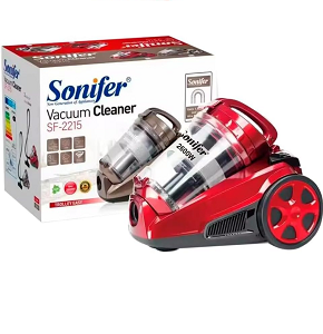 Sonifer Vacuum Cleaner 2-in-1 - 3L, 2600W, Red – SF-2215
