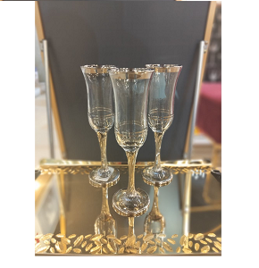 Al Saqr Glass Set – 6 pieces, with a straight cylindrical design that gives it a modern appearance – 784#12
