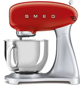 Smeg Stand Mixer 4.8liters 800watts Red INTERNATIONAL WARRANTY ‎SMF02RDEU