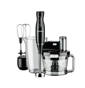 TornadoHand Blender 1000 Watt Food Processor Whisk Black - THB-1000MKL