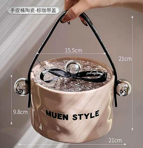 Bonbonniere, luxurious beige marble design, antique-style piece that adds a rich decorative touch to your home.

