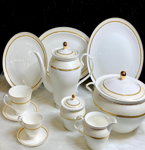Dinner set 60 Q Dorobina WDJ24 6220 Bone Pearl Mix
