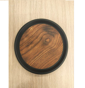Round Wooden Tray Anti-Slip Model 35 cm – Practical size, strong wood, safe and stable use

