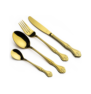 ARSHIA 86-piece stainless steel cutlery set – gold – Made in Germany