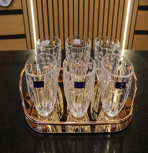 Set of 6 white ribbed mugs Abdo - 32 - 236
