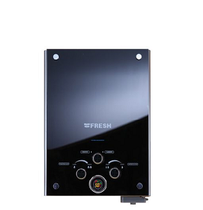 FRESH GAS HEATER 6 LITER NATURAL GAS BLACK WITH ADAPTOR Crystal-B6-N