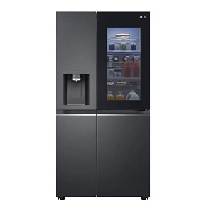LG refrigerator side by side 2 doors 635 liters inverter with dispenser black GC-X257CQEW

