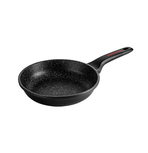 Fagor Altherm Frying Pan, 20 cm, made of thick cast aluminum for superior heat distribution. Features an ImpactSteel heat-diffusing base with a stainless steel magnetic disk, double non-stick Granite 