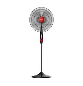 TORNADO Stand Fan 18 Inch 4 Blades Black x Red TSF-18XW

