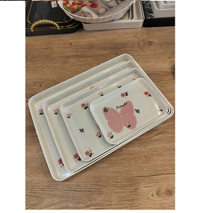 Melamine Tray Set 4-Piece Round - abdo - 30-1