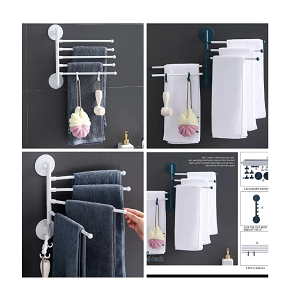 Plastic Bathroom Hanger with 6 Hooks, Home Care K-802 .
