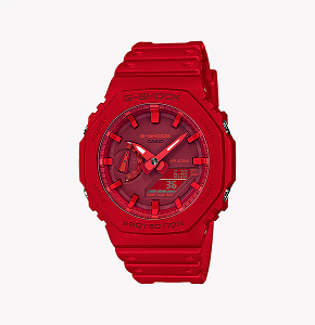 CASIO G-SHOCK  DYNAMIC RED SPORTY ELEGANCE Men's Watch - GA-2100-4ADR OAK