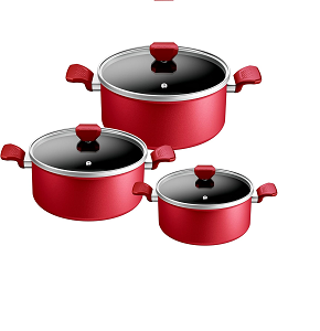 Zahran Tefal Expert Cookware Set – Pots: 18, 24, 26 cm
