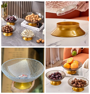 3-C Plate Set with Gold Lettering (A-050) 710900050
