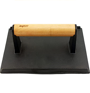 Berghoff cast iron meat press, 23 x 13 cm
