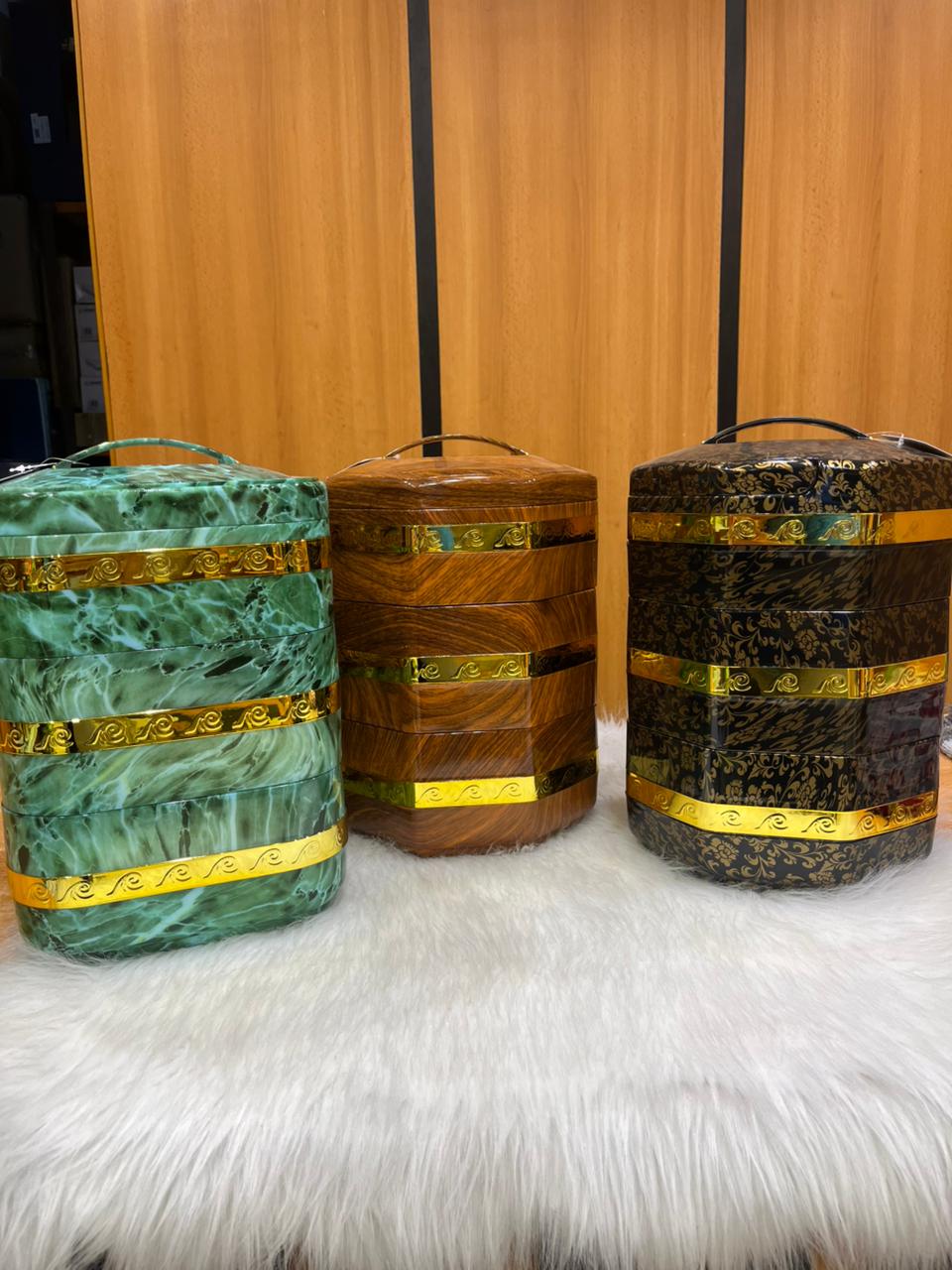 3-Tier Wooden Food Container – Jumbo Size