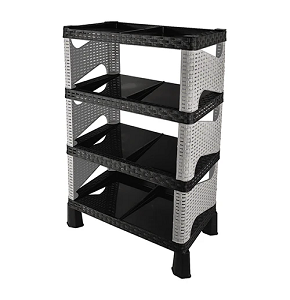 Rattan Shoe Rack Daqdaq Silver
