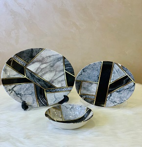 Turkish Dinner Set – 24 Pieces – Microwave Safe

