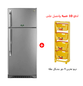 Kiriazi refrigerator, twin turbo crystal, 535L, LED, silver - E570NV/2S-1
