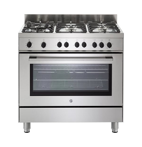 Hoover Gas Cooker 6-Burner 60x90 Stainless Steel HGG96LPGEEGY2
