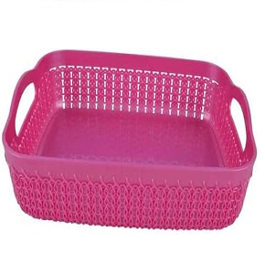 Al Hilal and Al Najma Small Multi-Purpose Plastic Palm Basket