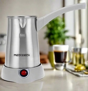 Media Tech Coffee Maker, 1000 Watt, 400 ml, MT-11 - Gray