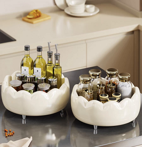 Spice Organizer,Rotating 360° Off-White Color - abdo - 201 - 290