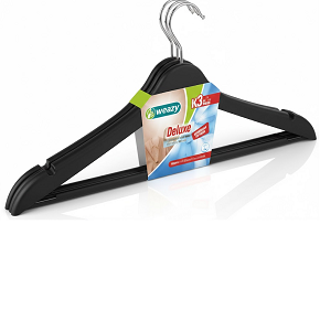 WEAZY 3 Pcs Wooden Cloth Hanger Set Deluxe Design 107004