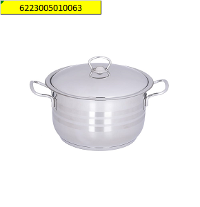 Aboud Original striped pot with stainless steel handle, size 28