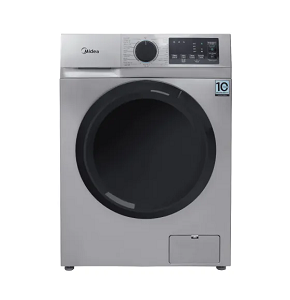 Midea Washing Machine Automatic 7kg, Inverter, 1400 RPM, Silver - MFN09W70B/S