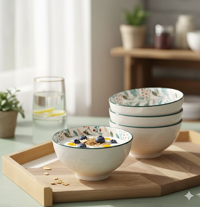 Porcelain Bowls Deer 6 Pcs CH-A1-593-6