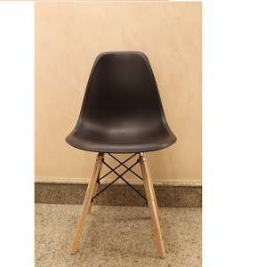 Wood Decor Acrylic Black Chair




