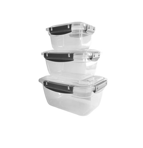 Gondol Rectangular Leakproof 3 Pcs
Storage Box Set